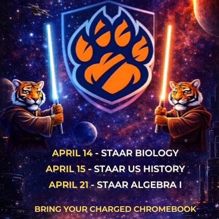 🔥📚 TIGERS… IT’S GO TIME 📚🔥  🗓️ US History STAAR — Juniors  History was made before… Today, YOU make yours. 😎  #CarrollPride #USHISTORYSTAAR #STAARReady #TPND