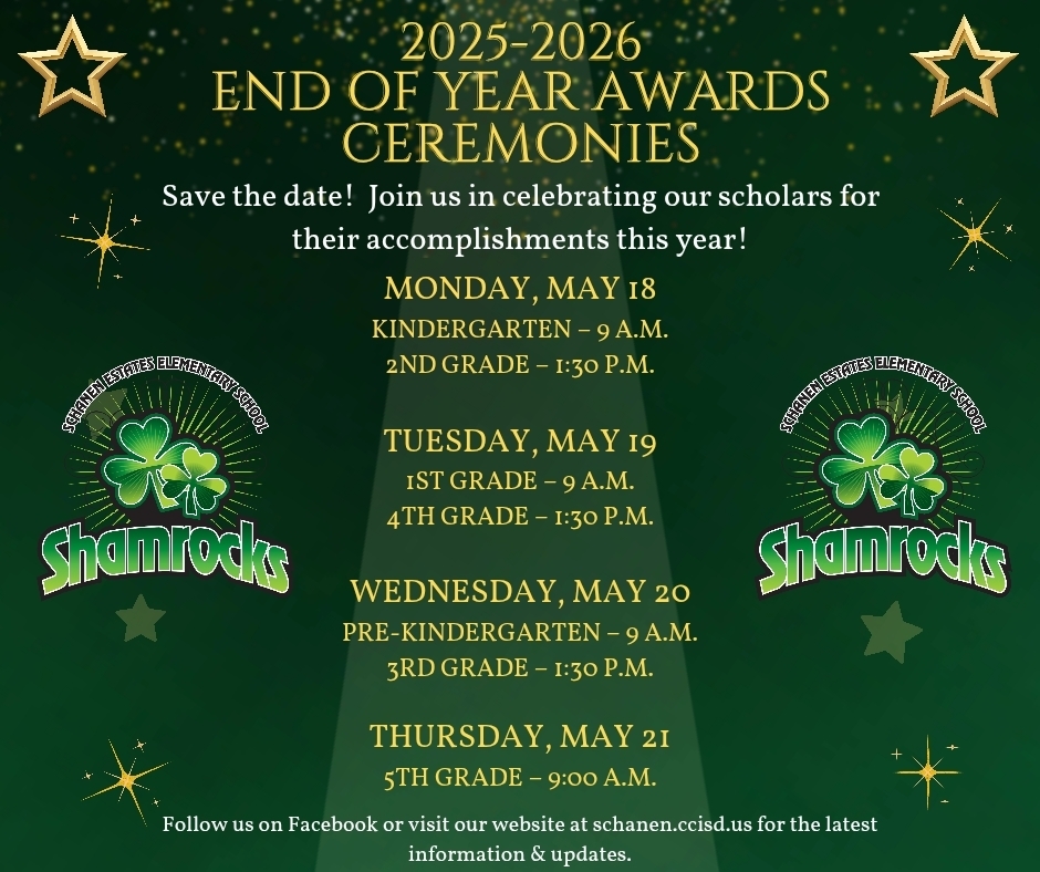 awards schedule