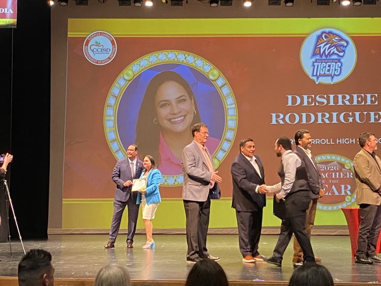 🔥🐅 BIG W FOR CARROLL 🐅🔥  Shoutout to Desiree Rodriguez — our Teacher of the Year 👏✨  Doing it for the kids. Doing it for Carroll. 😤💙  #CarrollPride #TPND #TeacherOfTheYear