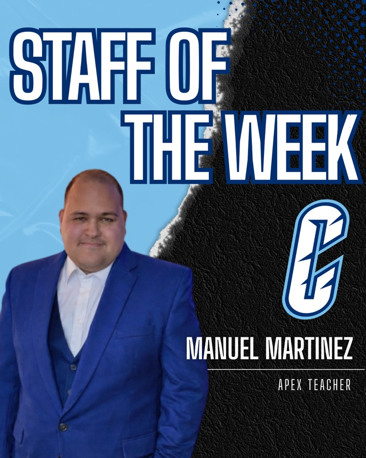 🔥🐅 STAFF OF THE WEEK 🐅🔥  Manuel Martinez getting it DONE 👏 Always showing up. Always making an impact.  We see you—and we appreciate you! 💙  #CarrollPride #TPND