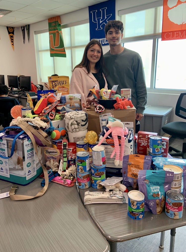 🐾 NHS IN ACTION 🐾  Supporting our furry friends at the Gulf Coast Humane Society 💙  Proud of our Tigers for showing up and giving back!  #CarrollPride #TPND #NHS