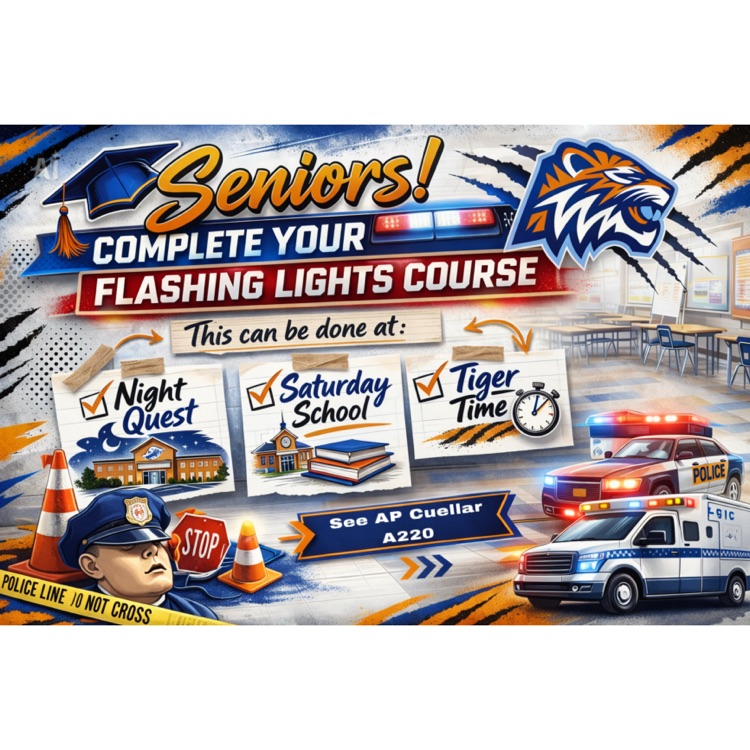     Seniors complete CPR and Flashing Lights by May 1