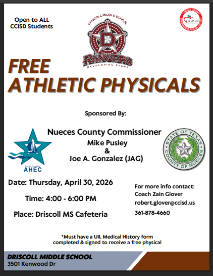 Free Physicals 4-30-26