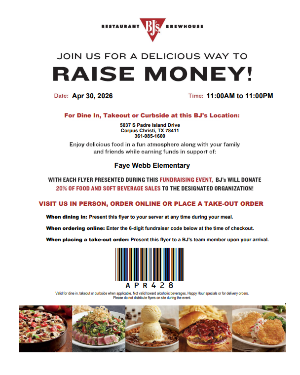 BJ's Fundraiser Flyer 