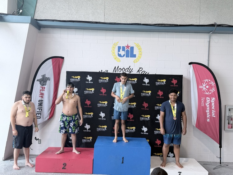 BIG TIME SHOUTOUT to our Special Olympics swimmer!!! 🏊‍♂️🔥 Out here representing with heart, determination, and pure Tiger pride 💙🐯  Different level. Different mindset. ALL heart. #TigerPride #SpecialOlympics #BuiltDifferent