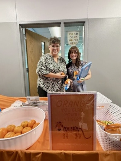 From “Orange You Glad You’re a Tiger?” to all the laughs in between—it was such a fun way to celebrate our amazing teachers.  We appreciate you more than words can say. 💙🐯  #TeacherAppreciationWeek #TPND