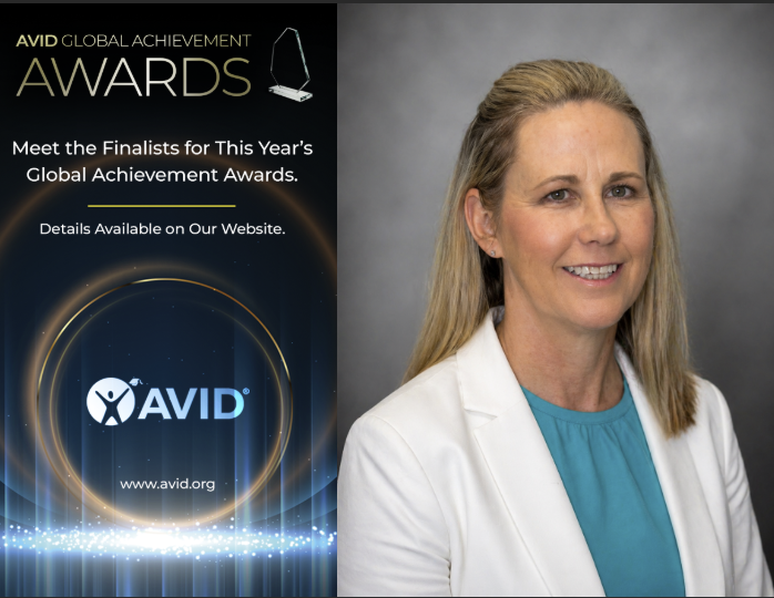 Tiffany Garza from Kaffie Middle School has been named a finalist for the AVID Global Achievement Awards.