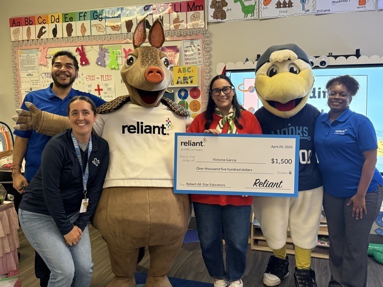 Menger Elementary School Hooks' All Star Educator Grant.