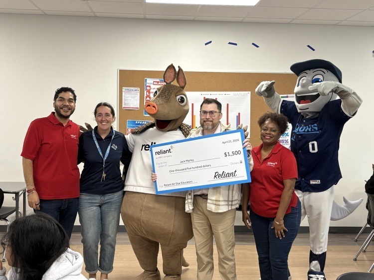 Hamlin Middle School Hooks' All Star Educator Grant.