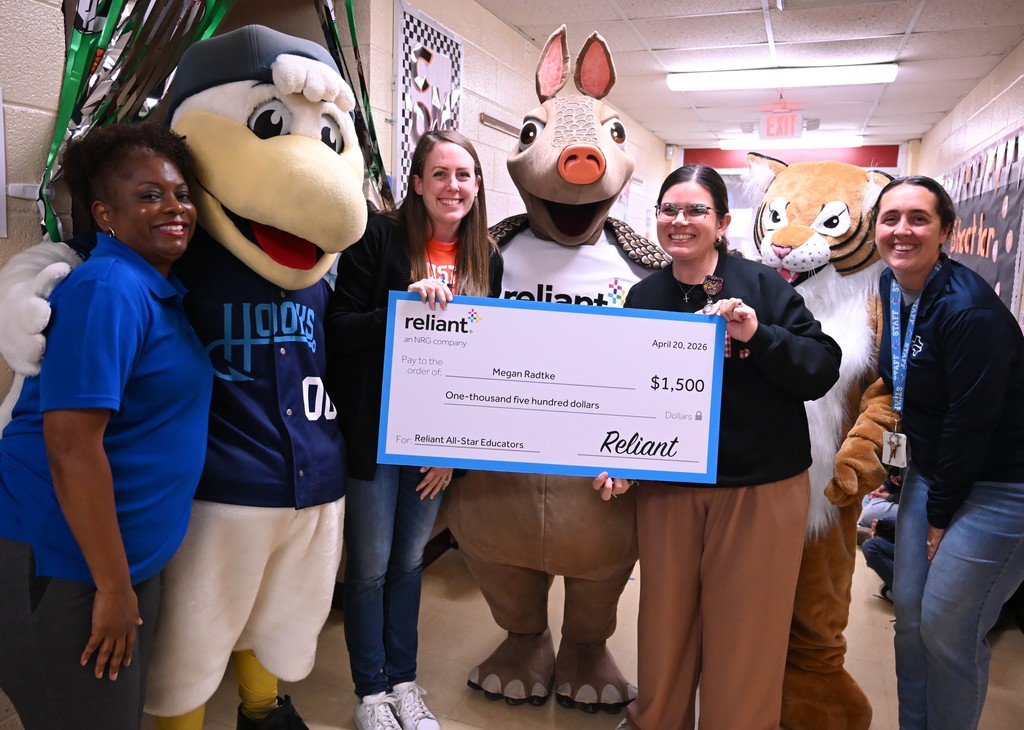 Sam Houston Elementary  School Hooks' All Star Educator Grant.