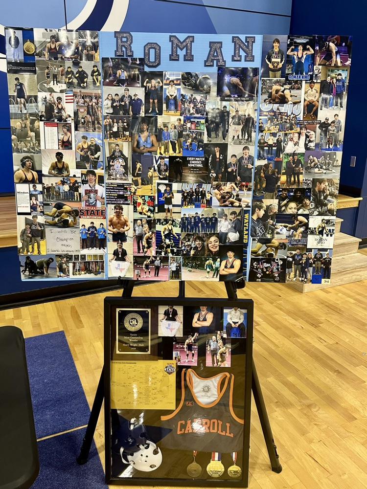 Congratulations to Roman Nino on signing to continue his wrestling career at Wayland Baptist University in Plainview, TX! 🤼‍♂️💙💛  Your Tiger family is proud of everything you’ve accomplished! 🔥  #TPND #BetterAtCarroll  