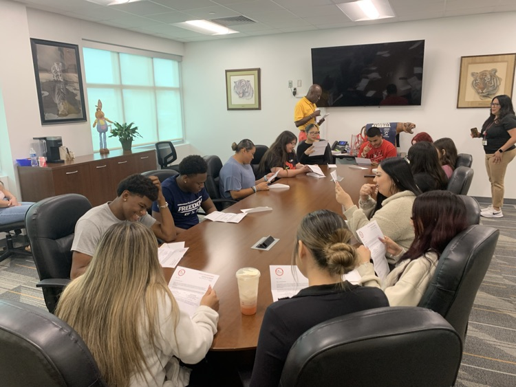 Future teachers. Future leaders. Future Tigers changing the world. 🍎🐯💙  Dr. Wilson presented letters of commitment to our Education & Training students — and the future looks BRIGHT at Carroll.  #TigerPride #BetterAtCarroll #FutureTeachers