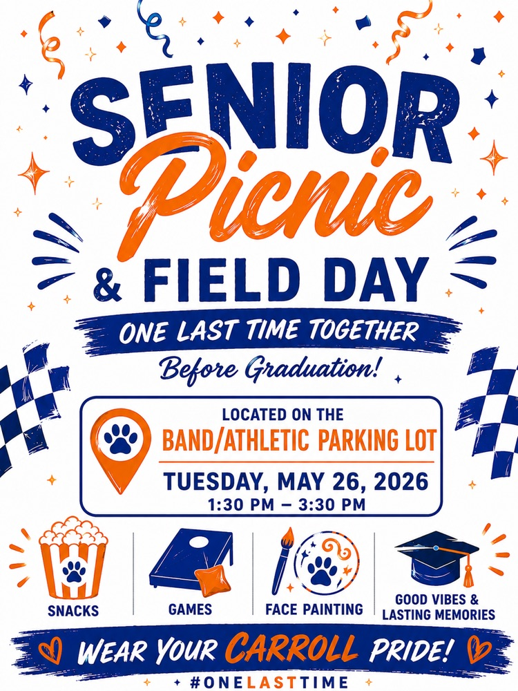SENIOR FIELD DAY IS COMING. 🐯🔥🎓 Games. Snacks. Music. Memories. One last time together before the Class of 2026 takes over graduation season. 💙🧡