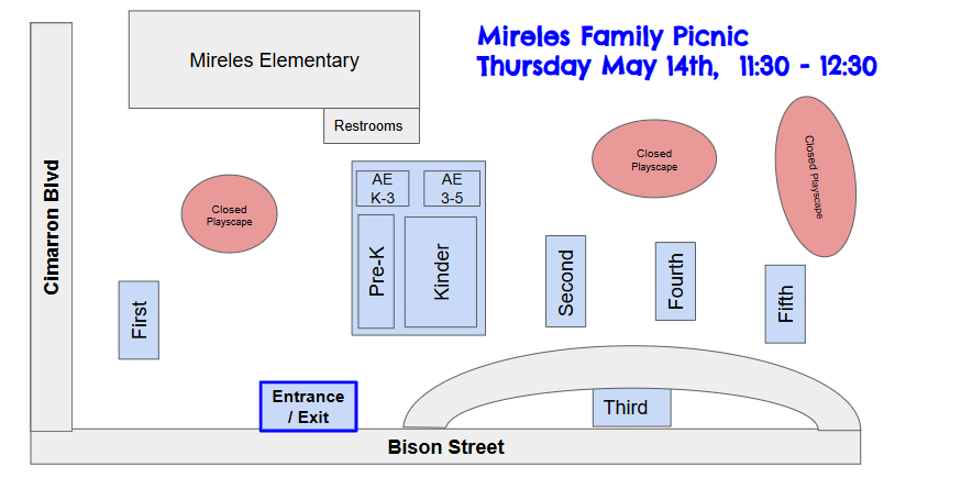 Mireles Family Picnic Map ENGLISH