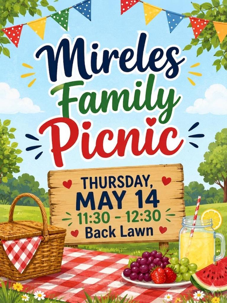 Mireles Family Picnic Announcement