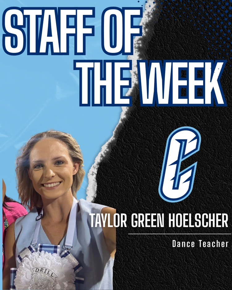 Congratulations to our Staff of the Week, Taylor Green Hoelscher! 💙✨ 