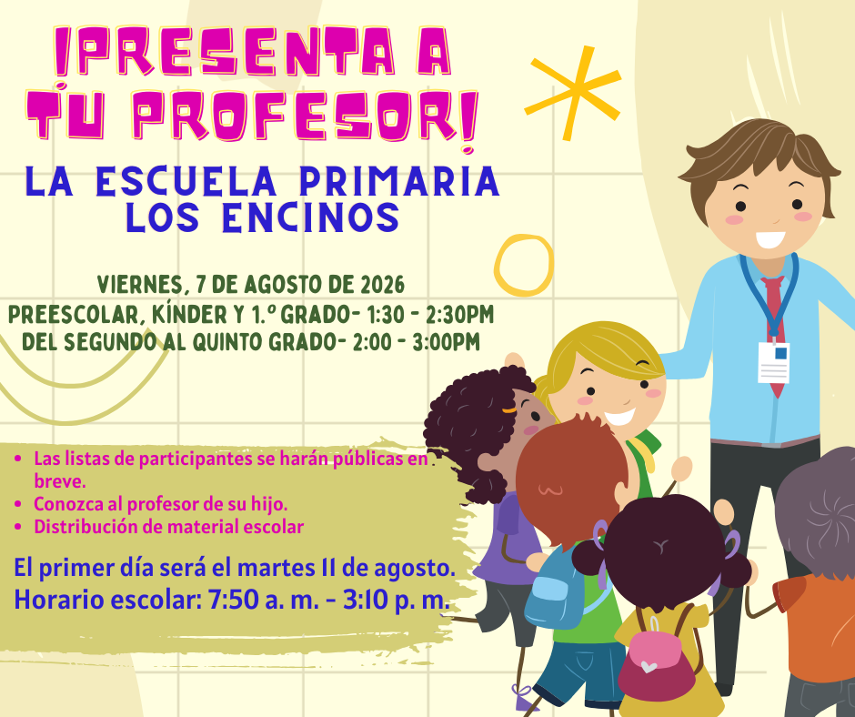Meet the Teacher - Friday, August 7