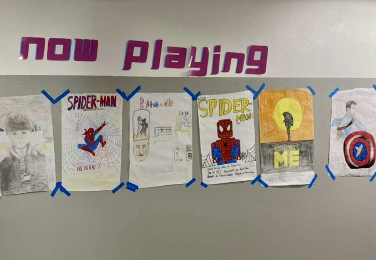 🍿🎬 Warning: Side effects of walking this hallway may include feeling like you entered a movie theater. Huge shoutout to our AV students for turning the walls into a blockbuster showcase of creativity! 🎥🐅✨ #NowPlaying #TigerTalent #CarrollTigers