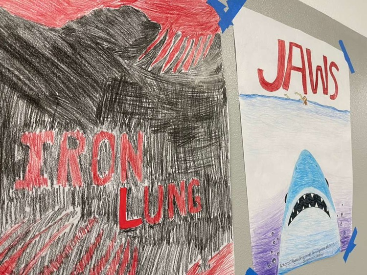 🍿🎬 Warning: Side effects of walking this hallway may include feeling like you entered a movie theater. Huge shoutout to our AV students for turning the walls into a blockbuster showcase of creativity! 🎥🐅✨ #NowPlaying #TigerTalent #CarrollTigers
