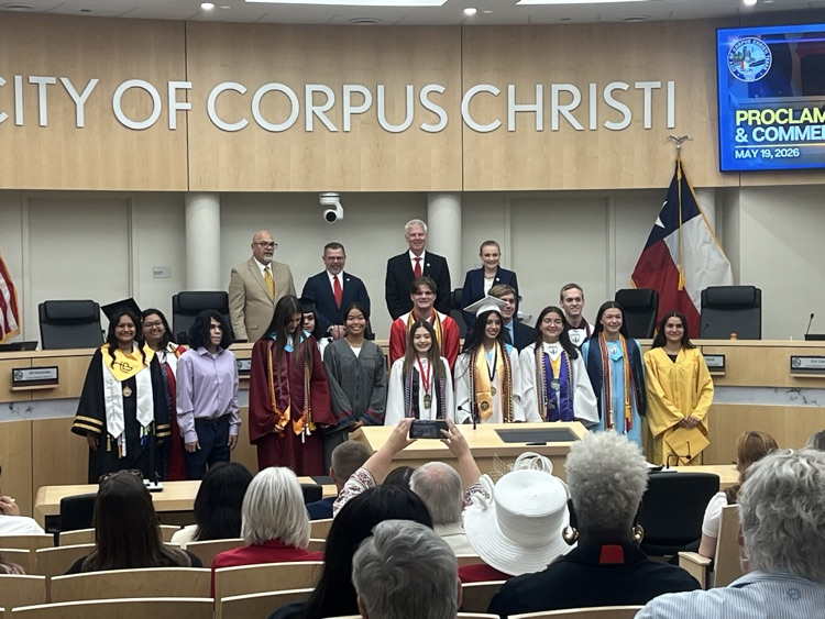 Our very own Valedictorian, Kallie Dalager, recognized at City Hall for being ELITE in and out of the classroom. 🐅🎓💙🧡  Carroll excellence on full display. The Class of 2026 is DIFFERENT.  #BetterAtCarroll #TPND #Valedictorian #ClassOf2026