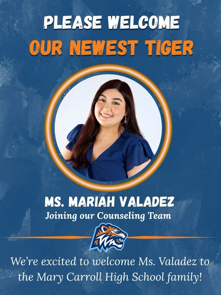 Welcome to the Den, Ms. Valadez! 🐾  #CarrollTigers #TPND