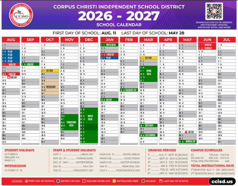 Calendar 2026-2027