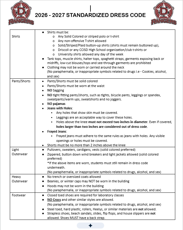 Dress Code Page 1