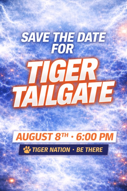 Tiger tailgate August 8th 