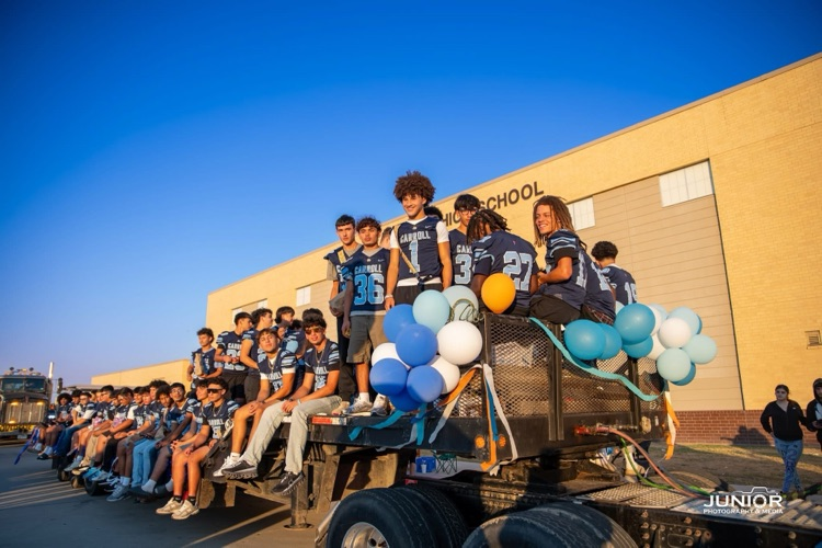 🐅💙🧡 50 Reasons Why Tiger Pride Is Rising 💙🧡🐅  ⭐ Reason #35: Homecoming Week Hits Different  The parade. The band. The floats. The crowd.  When Carroll shows up, the whole city knows. 🐅🔥  #CarrollTigers #TigersOnTheRise #TPND