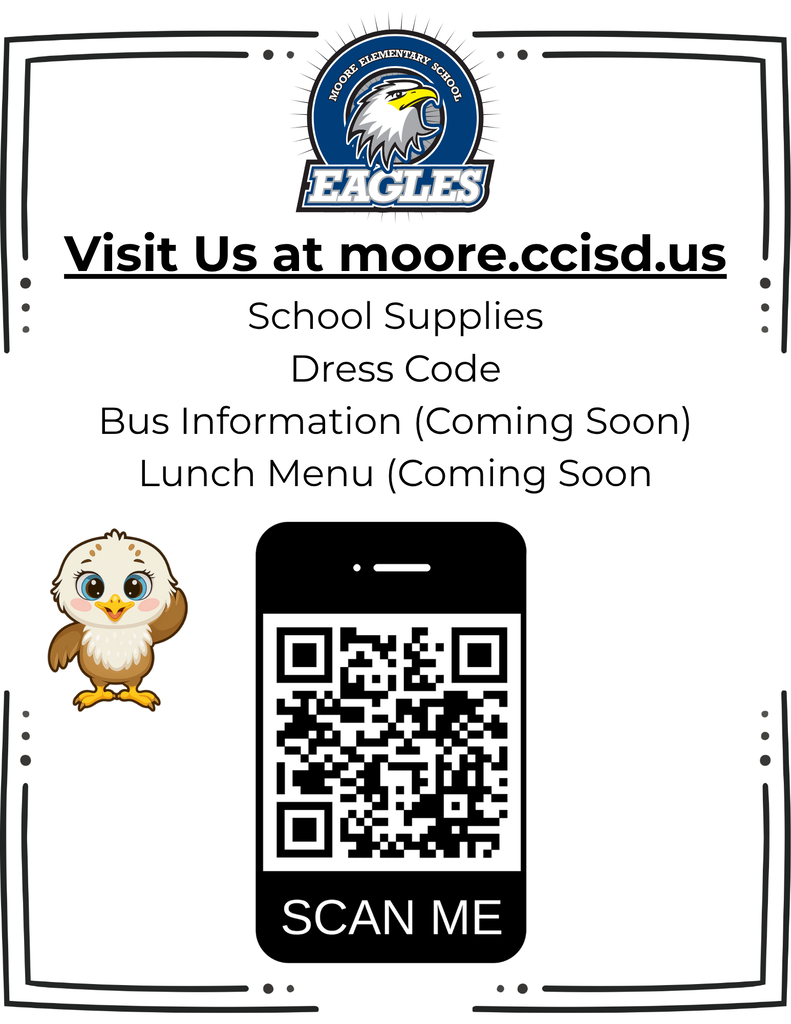A link to our school website with a QR Code