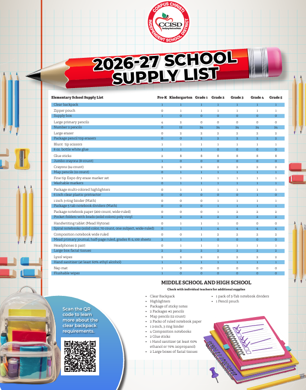 School Supply List