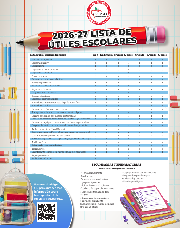 School Supply List (Spanish)
