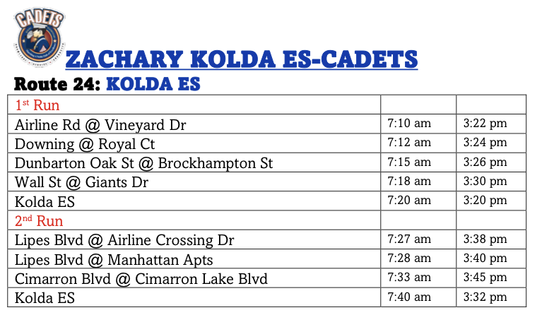 Bus Routes