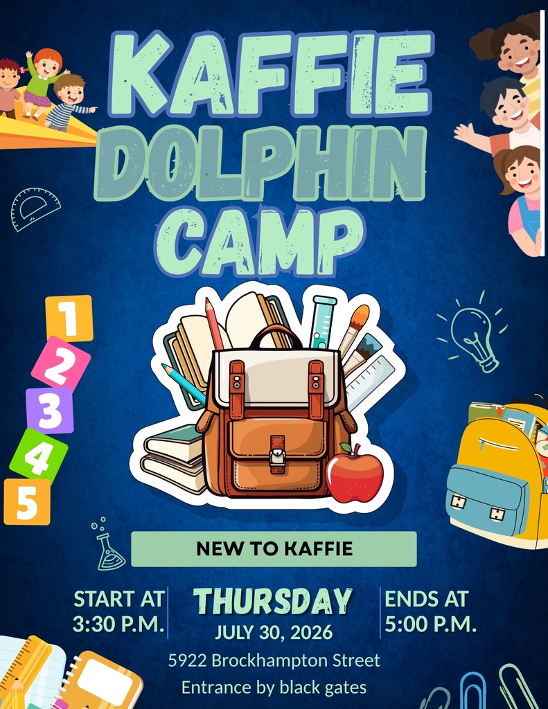 Kaffie Dolphin Camp - NEW TO KAFFIE - Thursday July 30 - 3:30 pm - 5 pm