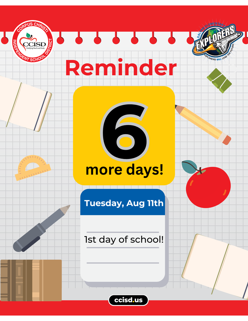 6 days till school