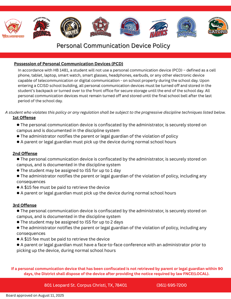 Cell Phone Policy
