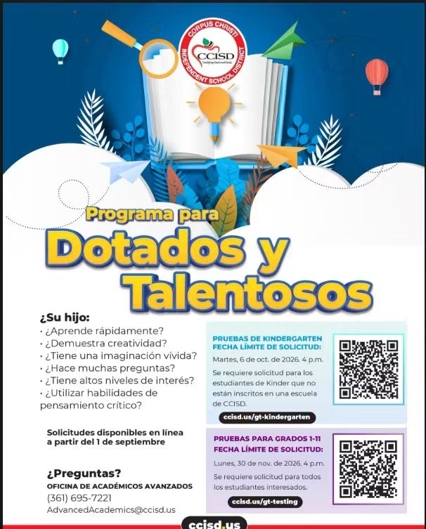 Gifted and Talented Flyer Spanish
