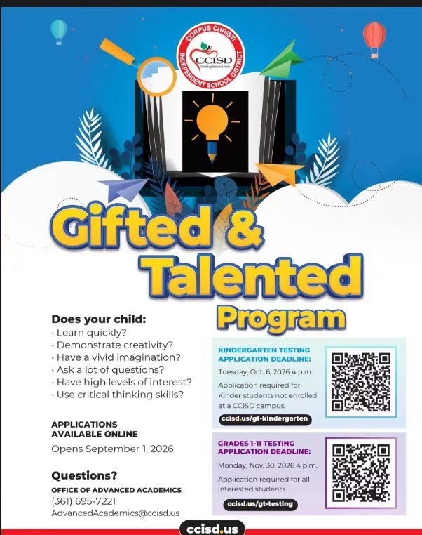 Gifted and Talented Flyer English