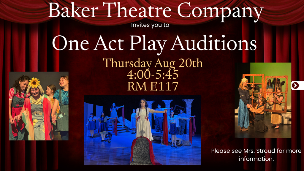 One Act Play Auditions