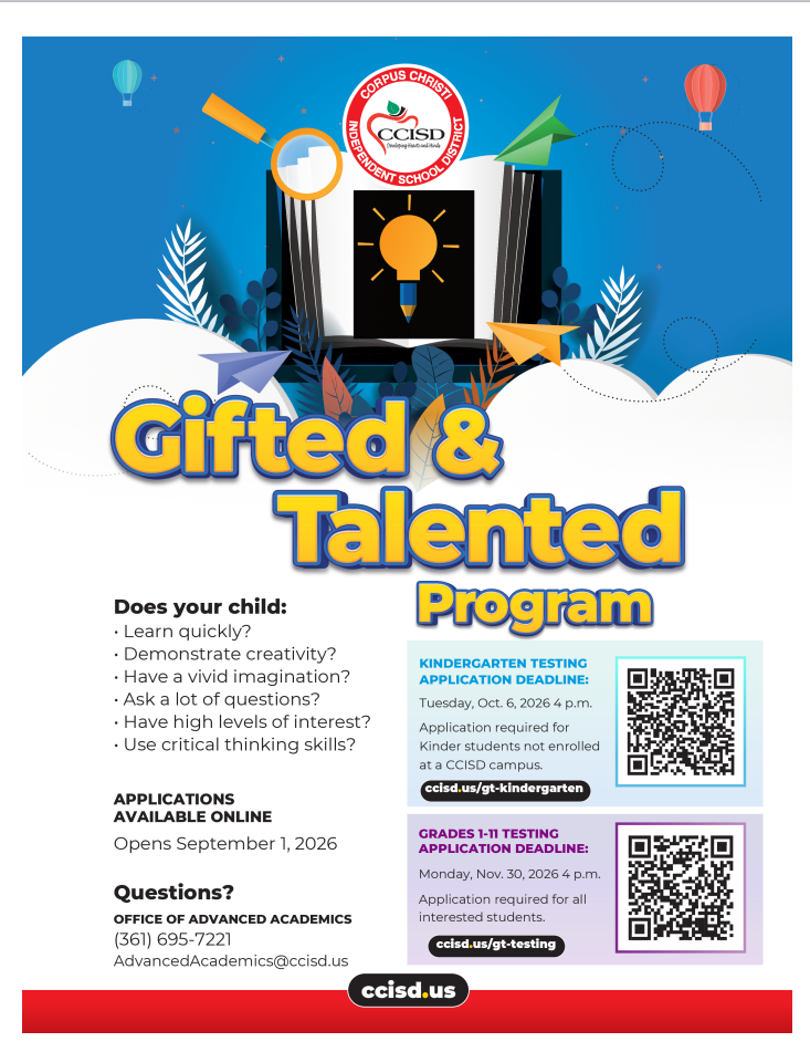 Gifted and Talented Program Flyer