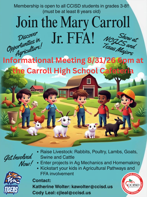 Join the Mary Carroll Jr. FFA!