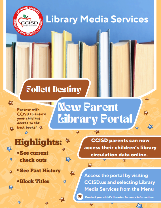 Library Parent Portal flyer