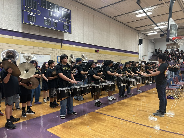 students enjoying the pep rally