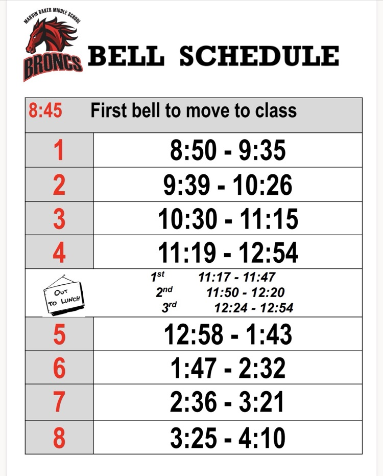 Bell Schedule 