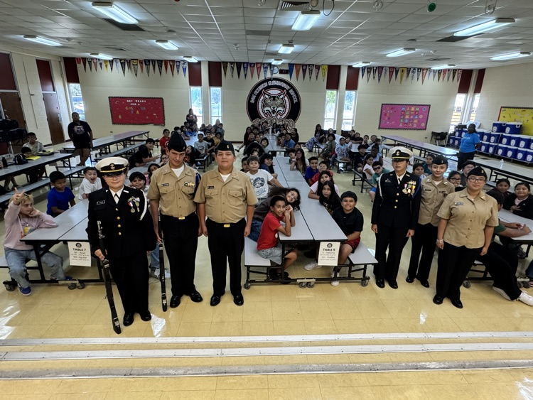 Ray High School NJROTC visit Houston Elementary 