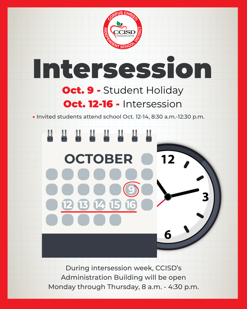 An event flyer features a calendar with red marks on Oct. 9 and 12-16. A clock shows 12:30.