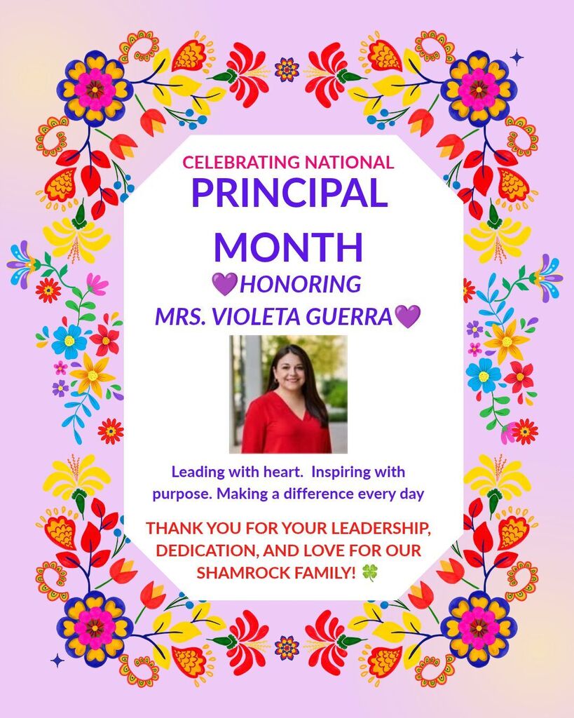 October is National Principal Month