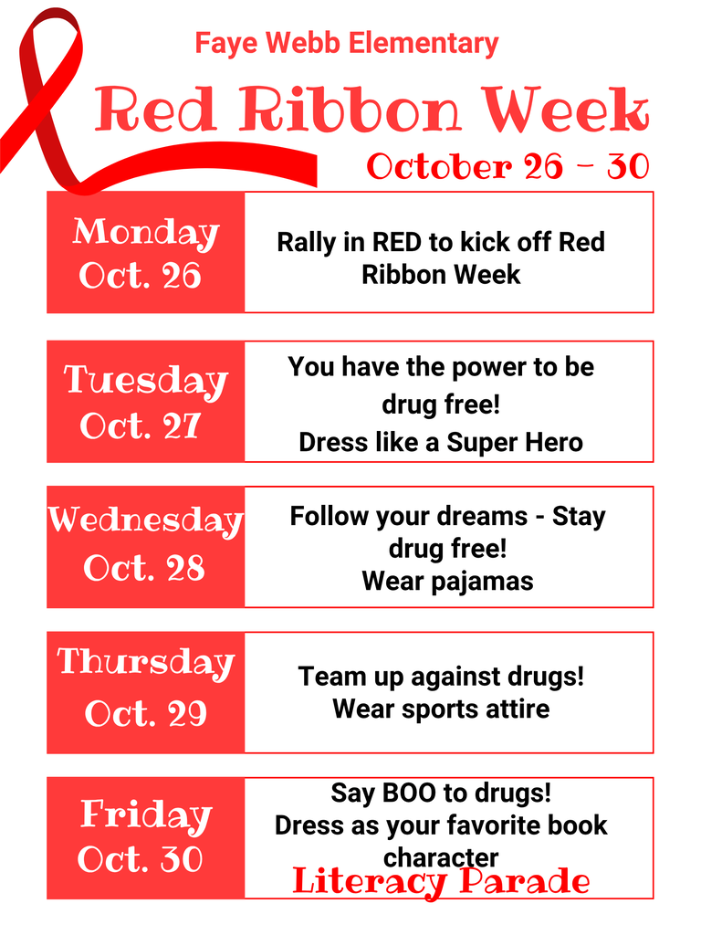 Red Ribbon Week dress up days
