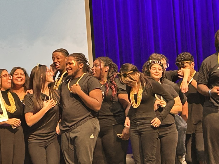 Miller Improv team celebrating their win on the fundraiser