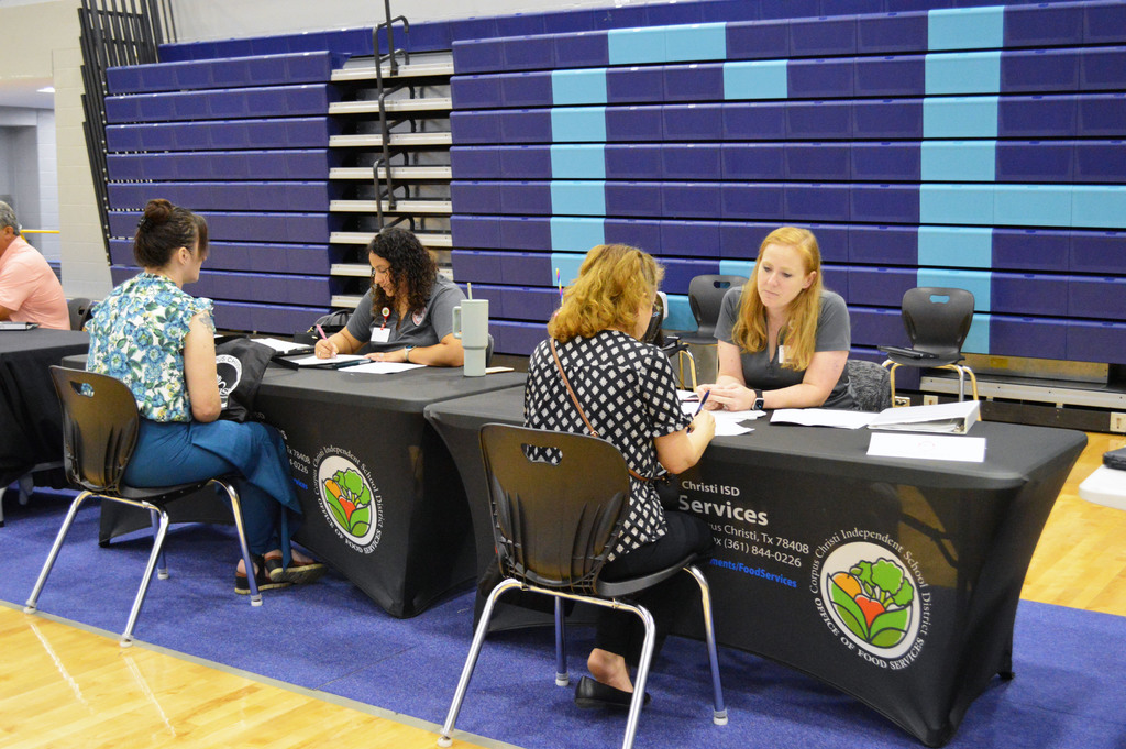Community members attend the CCISD Job Fair on July 10.